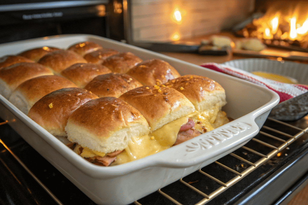Crack breakfast sliders baked and ready